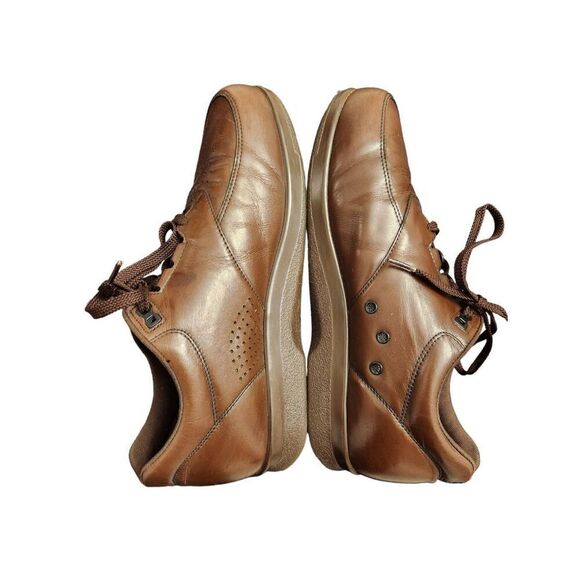 SAS TRIPAD 'TIME OUT' Lace-Up mens 11 WW oxford mulch brown shoes arch support - Picture 3 of 8